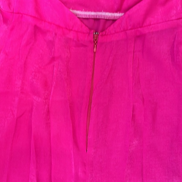 Show Me Your MuMu hot pink Winslet cowl neck slip gown size large - Picture 11 of 16